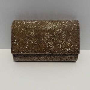 Gold Sparkle Clutch Purse Starlet